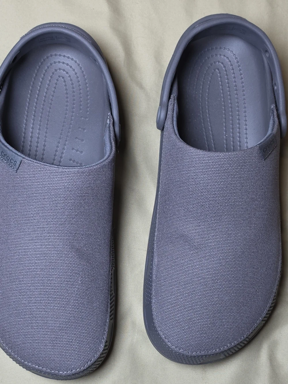 Crocs Men's Gray Classic Canvas Clogs